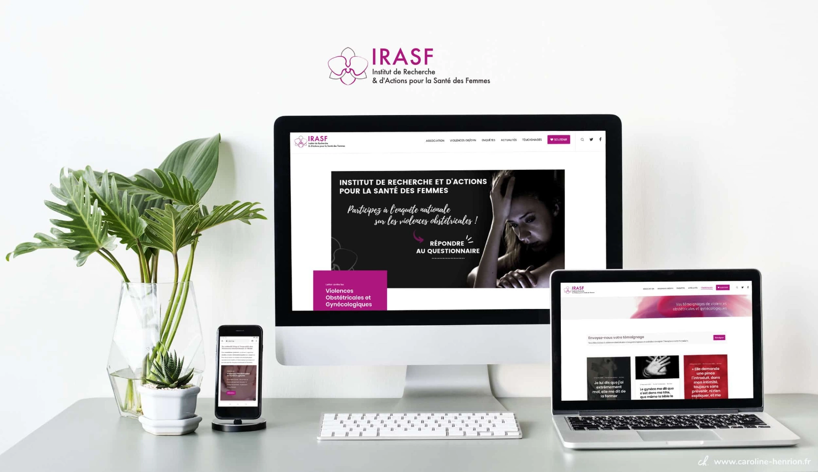 création du site Internet pour l'IRASF