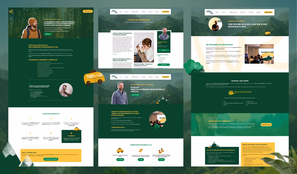 refonte site coach pour entrepreneurs william roy